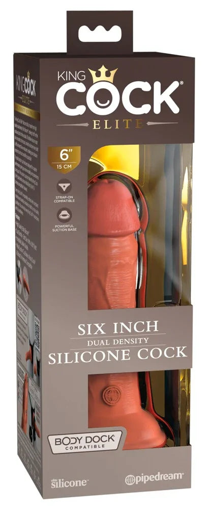 6" Dual Density Silicone Cock - Happytoys Sexshop: Toys for Feeling Happy & Easy 😊 - Discreet geleverd