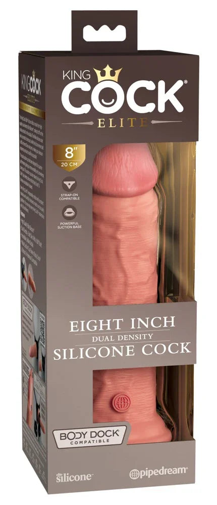 8" Dual Density Silicone Cock - Happytoys Sexshop: Toys for Feeling Happy & Easy 😊 - Discreet geleverd