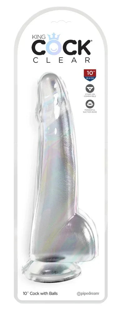 10“ Cock with Balls - Happytoys Sexshop: Toys for Feeling Happy & Easy 😊 - Discreet geleverd