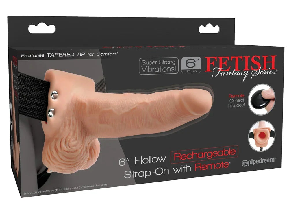 6 Inch RC Strap-on - Happytoys Sexshop: Toys for Feeling Happy & Easy 😊 - Discreet geleverd