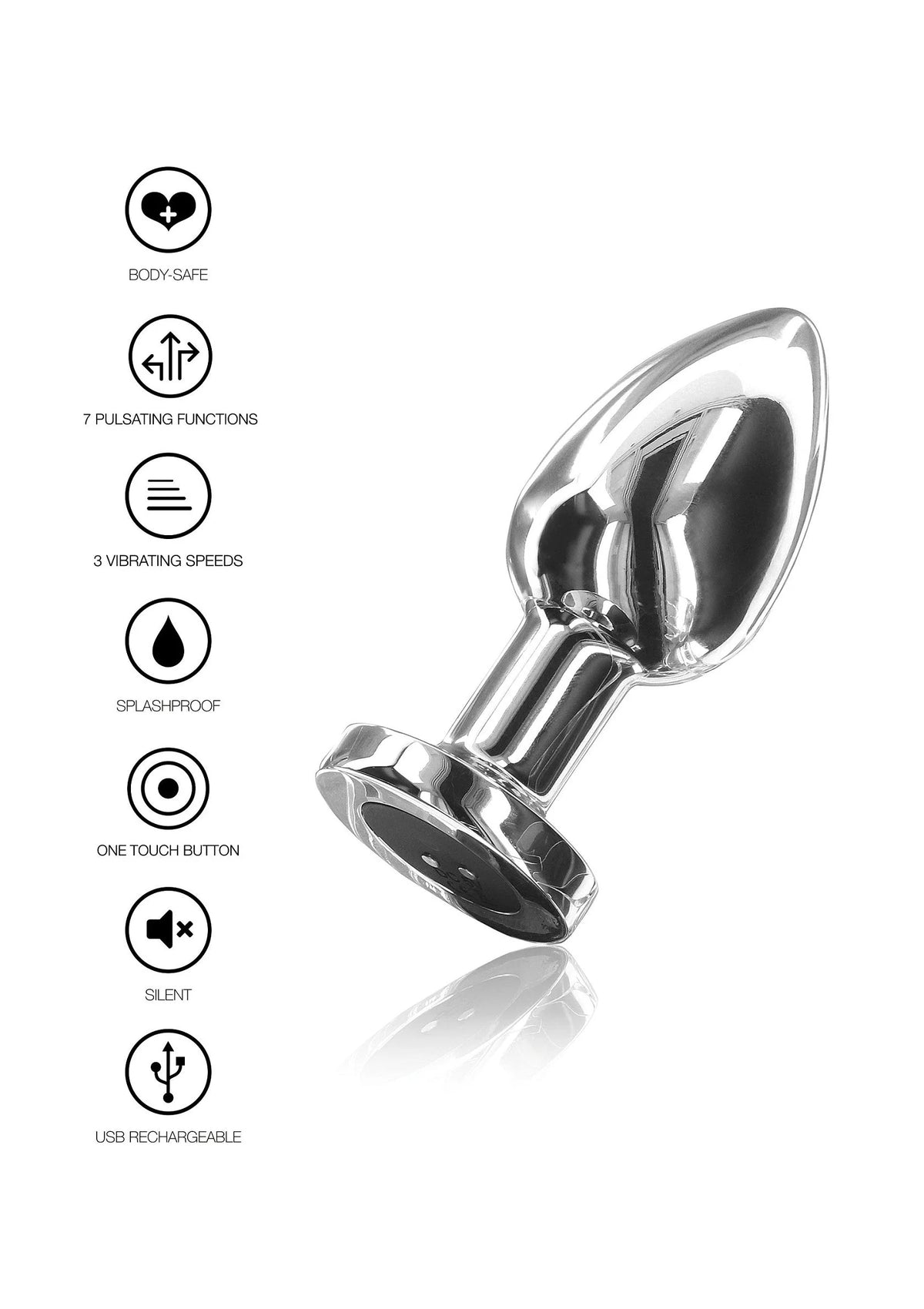 Bestel: Buttocks The Glider Vibrating Plug Small Buttplug S by ToyJoy - bij Happytoys: de erotische sex webshop | liever Happy dan Easy ⭐⭐⭐⭐⭐