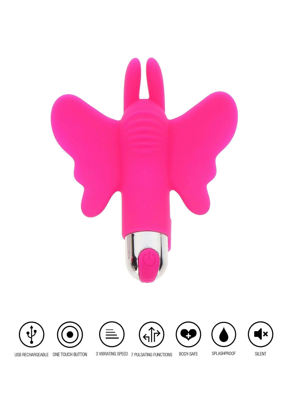 Bestel: Finger Vibe Butterfly Pleaser Rechargeable by ToyJoy - bij Happytoys.nl, happytoys.be, Happytoys.ae: erotische sex webshop | liever Happy dan Easy ⭐⭐⭐⭐⭐