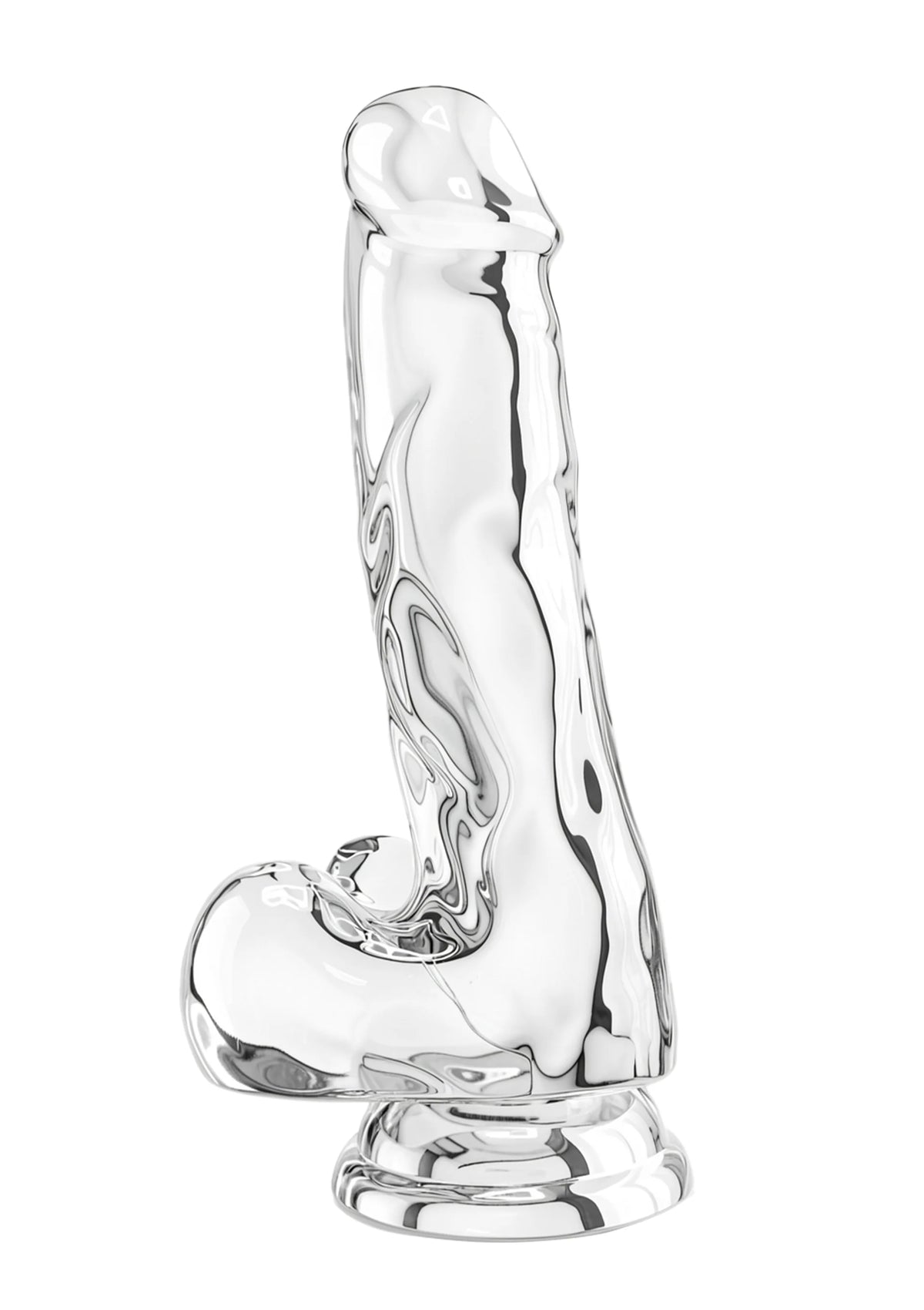 Bestel: Get Real Clear Dildo with Balls 6' by ToyJoy - bij Happytoys.nl, happytoys.be, Happytoys.ae: erotische sex webshop | liever Happy dan Easy ⭐⭐⭐⭐⭐ - Default Title - 10124 - CLEAR