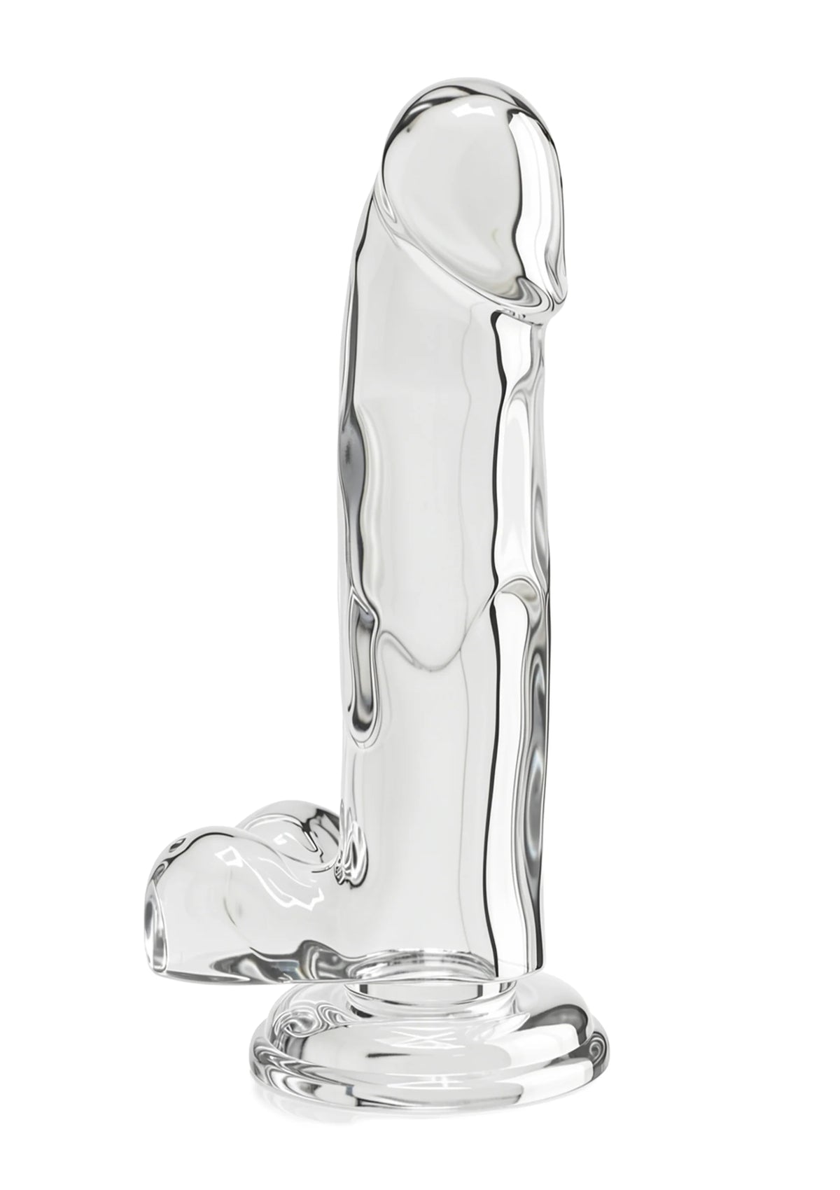 Bestel: Get Real Clear Dildo with Balls 7' by ToyJoy - bij Happytoys.nl, happytoys.be, Happytoys.ae: erotische sex webshop | liever Happy dan Easy βββββ - Default Title - 10125 - CLEAR