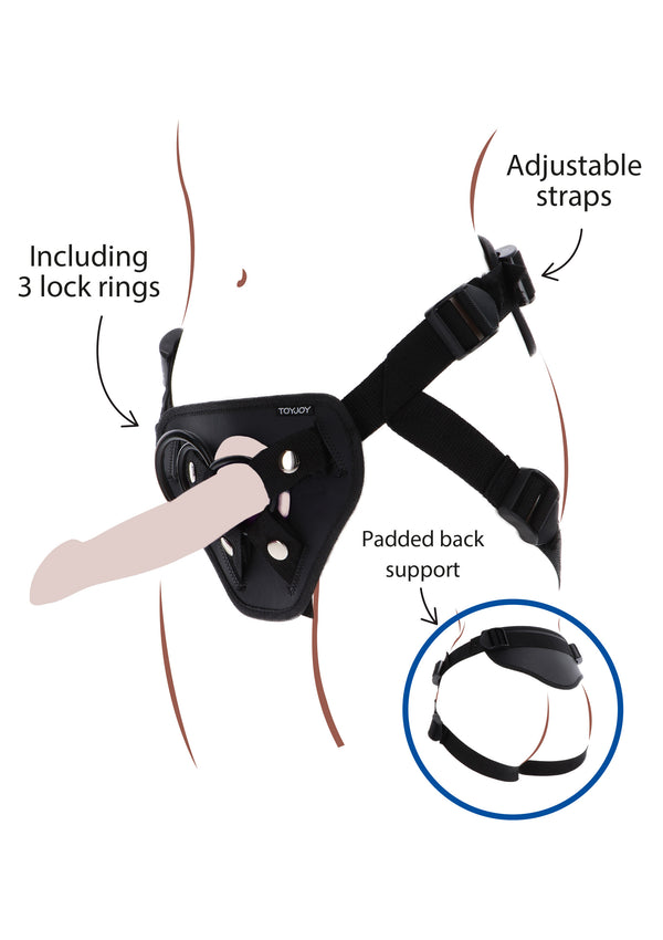 Bestel: Strap - On Full Cover Harness by ToyJoy Get Real - bij Happytoys.nl, happytoys.be, Happytoys.ae: erotische sex webshop | liever Happy dan Easy ⭐⭐⭐⭐⭐
