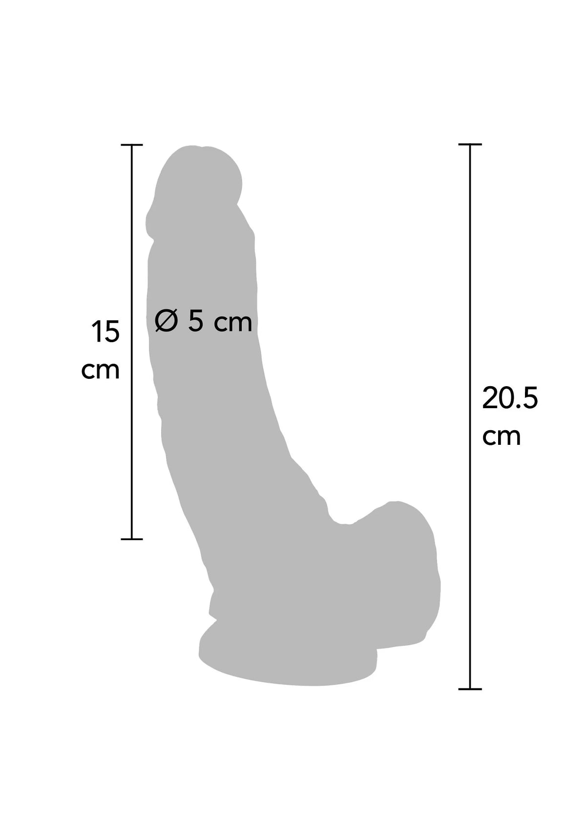 Bestel: Dildo PVC 20.5 cm by ToyJoy - bij Happytoys.nl, happytoys.be, Happytoys.ae: erotische sex webshop | liever Happy dan Easy ⭐⭐⭐⭐⭐