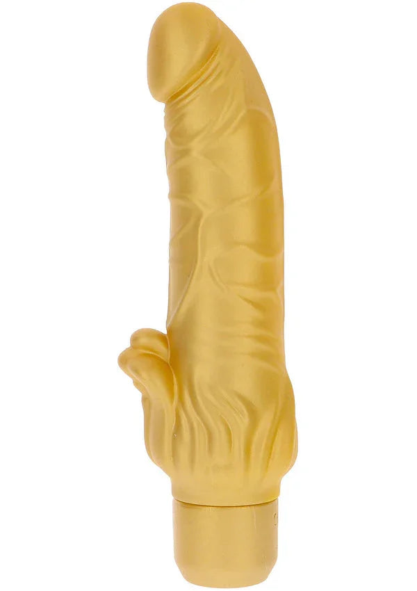 Bestel: Gold Dicker Stim Vibrator 22 cm by ToJoy Get Real - bij Happytoys.nl, happytoys.be, Happytoys.ae: erotische sex webshop | liever Happy dan Easy ⭐⭐⭐⭐⭐ - Default Title - 10189 - GOLD