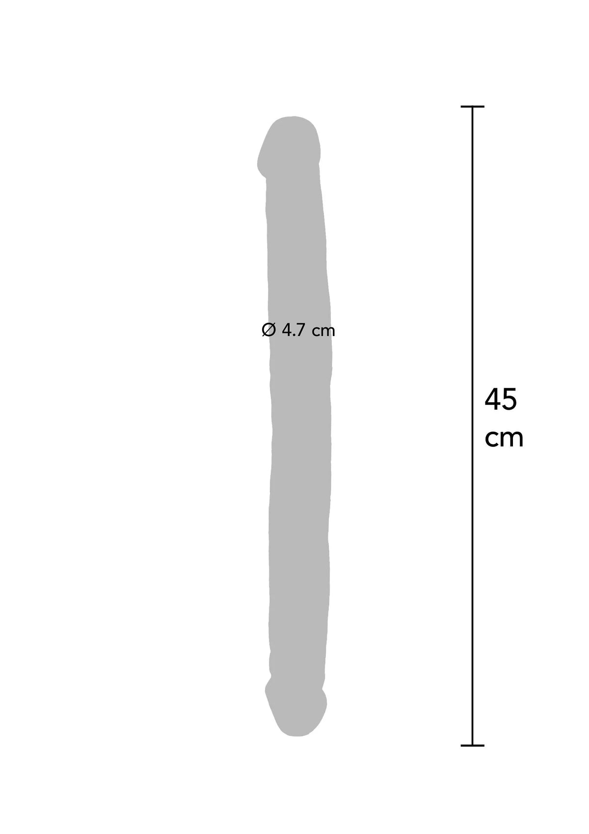 Bestel: Double Dong PVC 45 cm - bij Happytoys.nl, happytoys.be, Happytoys.ae: erotische sex webshop | liever Happy dan Easy βββββ