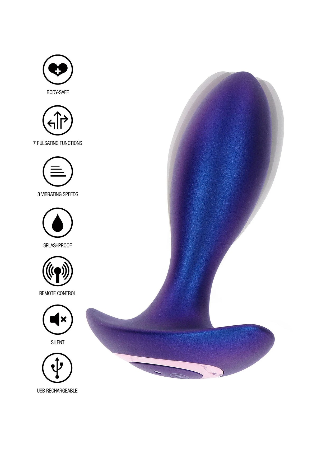 Bestel: The Brave Vibrating Anal Plug - bij Happytoys.nl, happytoys.be, Happytoys.ae: erotische sex webshop | liever Happy dan Easy ⭐⭐⭐⭐⭐