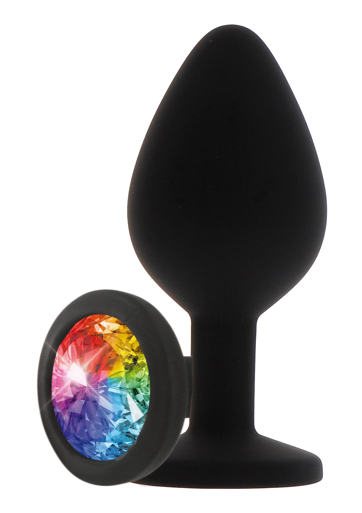 Bestel: Rainbow Booty Jewel Medium - bij Happytoys.nl, happytoys.be, Happytoys.ae: erotische sex webshop | liever Happy dan Easy βββββ - Default Title - 10297 - BLACK