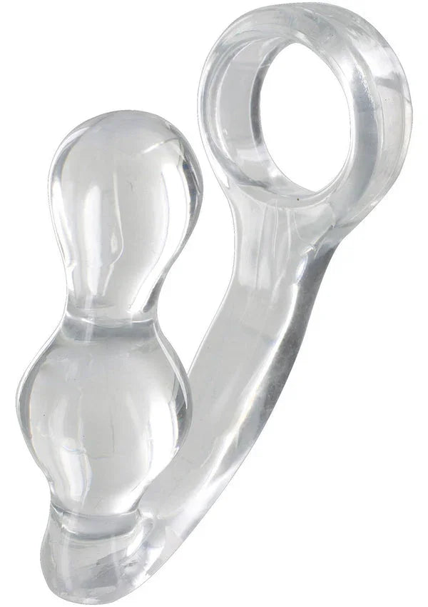 Bestel: Manpower Power Plug & Penisring by ToyJoy - bij Happytoys.nl, happytoys.be, Happytoys.ae: erotische sex webshop | liever Happy dan Easy ⭐⭐⭐⭐⭐ - Clear - 10456 - CLEAR