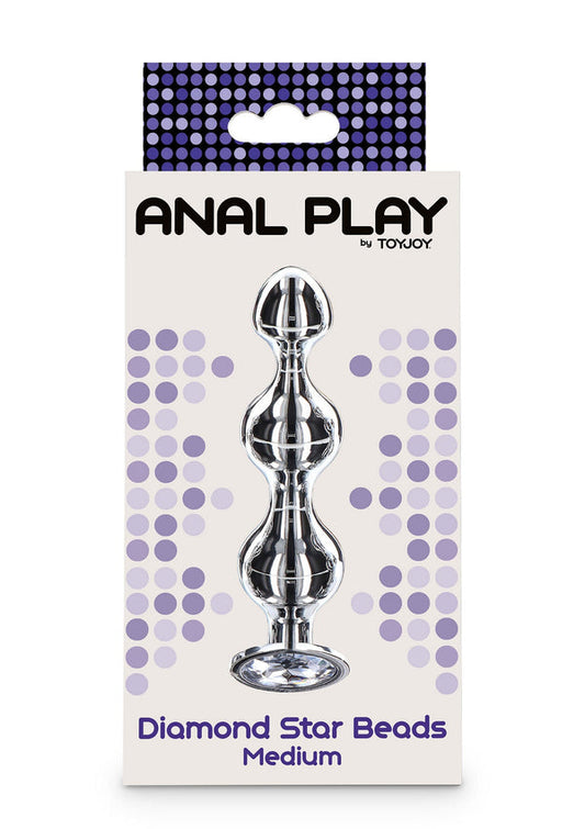 Bestel: Diamond Star Beads Medium by ToyJoy Anal Play - bij Happytoys.nl, happytoys.be, Happytoys.ae: erotische sex webshop | liever Happy dan Easy ⭐⭐⭐⭐⭐
