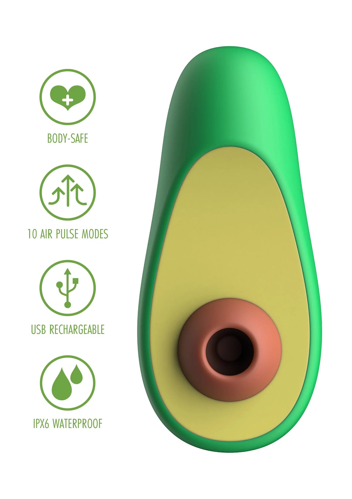 Bestel: Holy Guacamoly Air Stimulator ToyJoh Happiness - bij Happytoys.nl, happytoys.be, Happytoys.ae: erotische sex webshop | liever Happy dan Easy βββββ