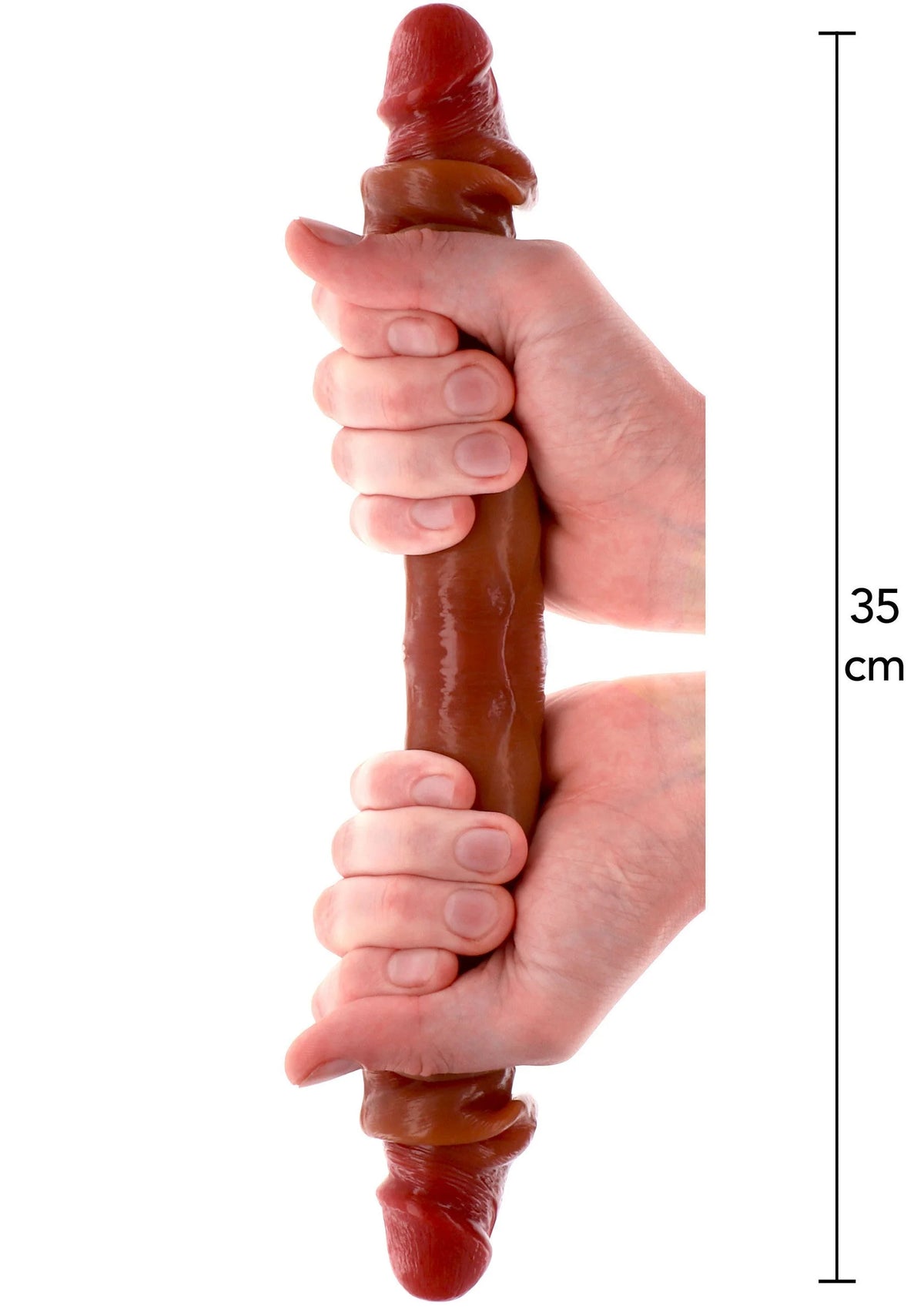 Bestel: Get Real Silicone Foreskin Double Dong 35 cm by ToyJoy - bij Happytoys.nl, happytoys.be, Happytoys.ae: erotische sex webshop | liever Happy dan Easy βββββ - Default Title - 11206 - CARAMEL