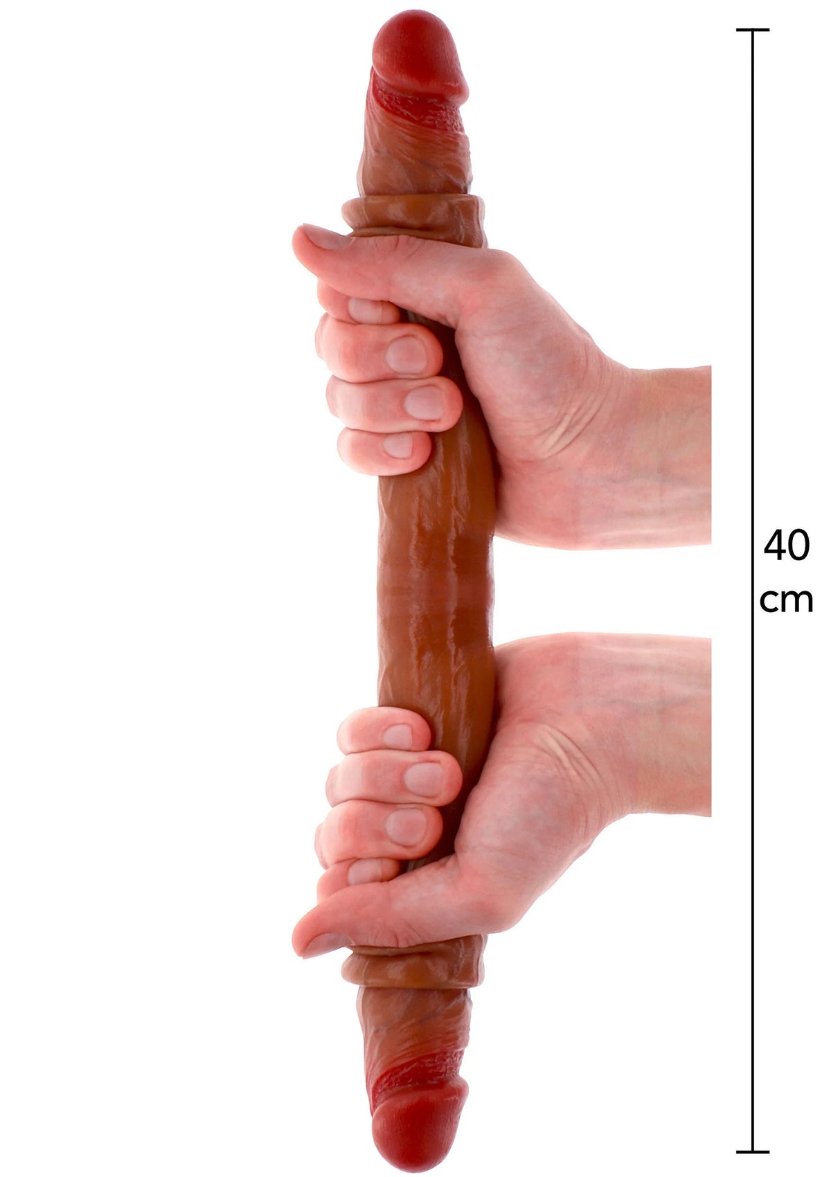 Bestel: Get Real Silicone Foreskin Double Dong 40 cm by ToyJoy - bij Happytoys.nl, happytoys.be, Happytoys.ae: erotische sex webshop | liever Happy dan Easy βββββ - Default Title - 11207 - CARAMEL