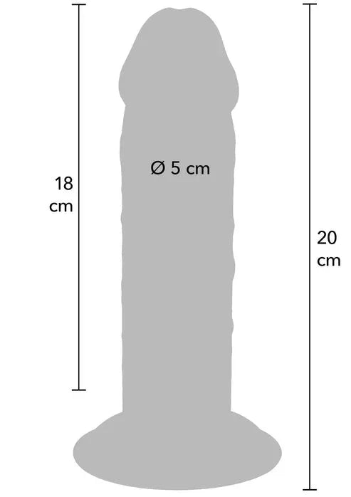 Bestel: Deluxe Dual Density Thick Dong TPE 20 cm by ToyJoy - bij Happytoys.nl, happytoys.be, Happytoys.ae: erotische sex webshop | liever Happy dan Easy βββββ
