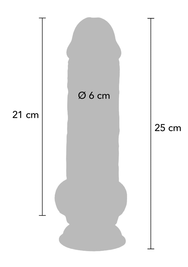 Bestel: Deluxe Dual Density Thick Dildo TPE 25 cm by ToyJoy Get Real - bij Happytoys.nl, happytoys.be, Happytoys.ae: erotische sex webshop | liever Happy dan Easy ⭐⭐⭐⭐⭐