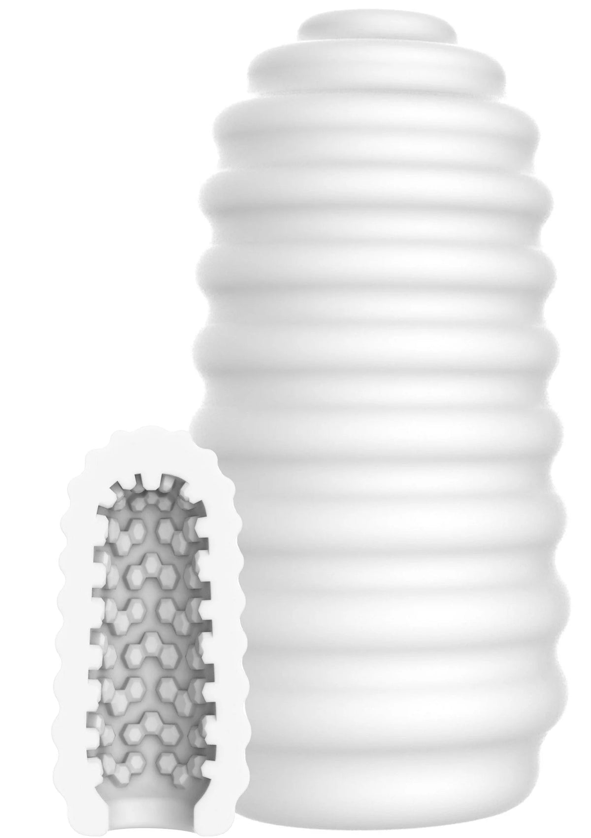 Bestel: Medium Masturbator Ribs by ToyJoy - bij Happytoys.nl, happytoys.be, Happytoys.ae: erotische sex webshop | liever Happy dan Easy βββββ - Default Title - 11306 - WHITE