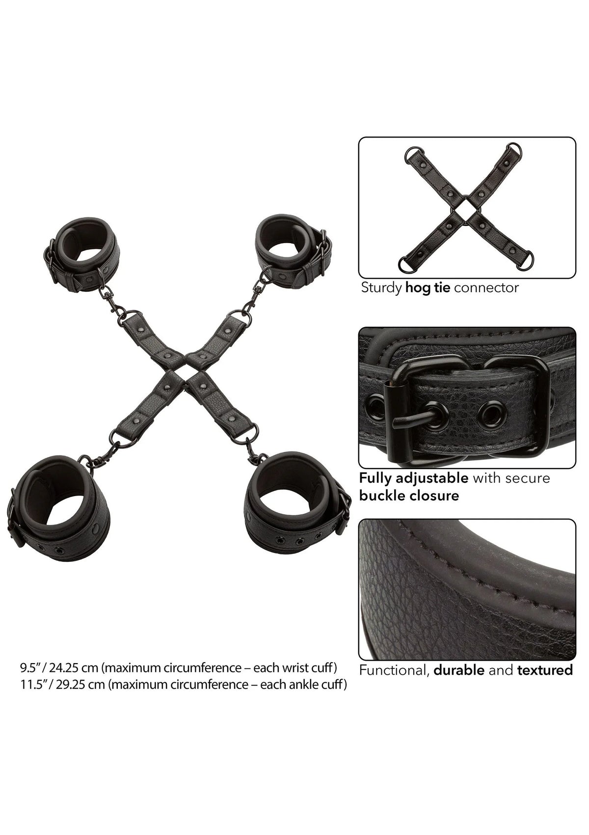 Bestel: Nocturnal Hog Tie by CalExotics - bij Happytoys.nl, happytoys.be, Happytoys.ae: erotische sex webshop | liever Happy dan Easy βββββ