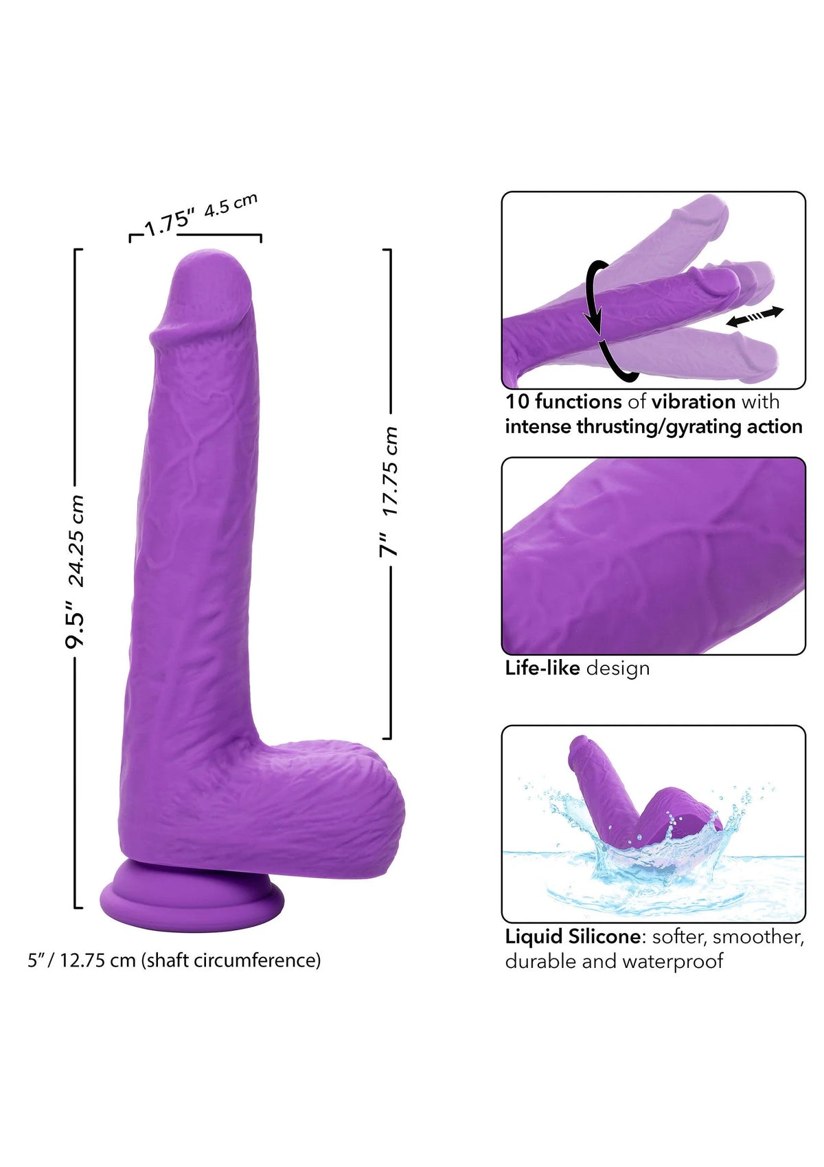 Bestel: Gyrating & Thrusting Studs by CalExotics - bij Happytoys.nl, happytoys.be, Happytoys.ae: erotische sex webshop | liever Happy dan Easy βββββ