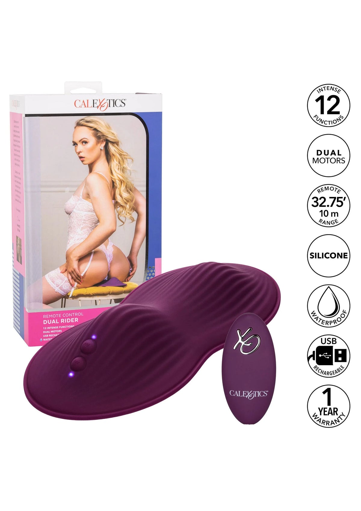 Bestel: Remote Control Dual Rider sit on vibrator by CalExotics - bij Happytoys.nl, happytoys.be, Happytoys.ae: erotische sex webshop | liever Happy dan Easy βββββ
