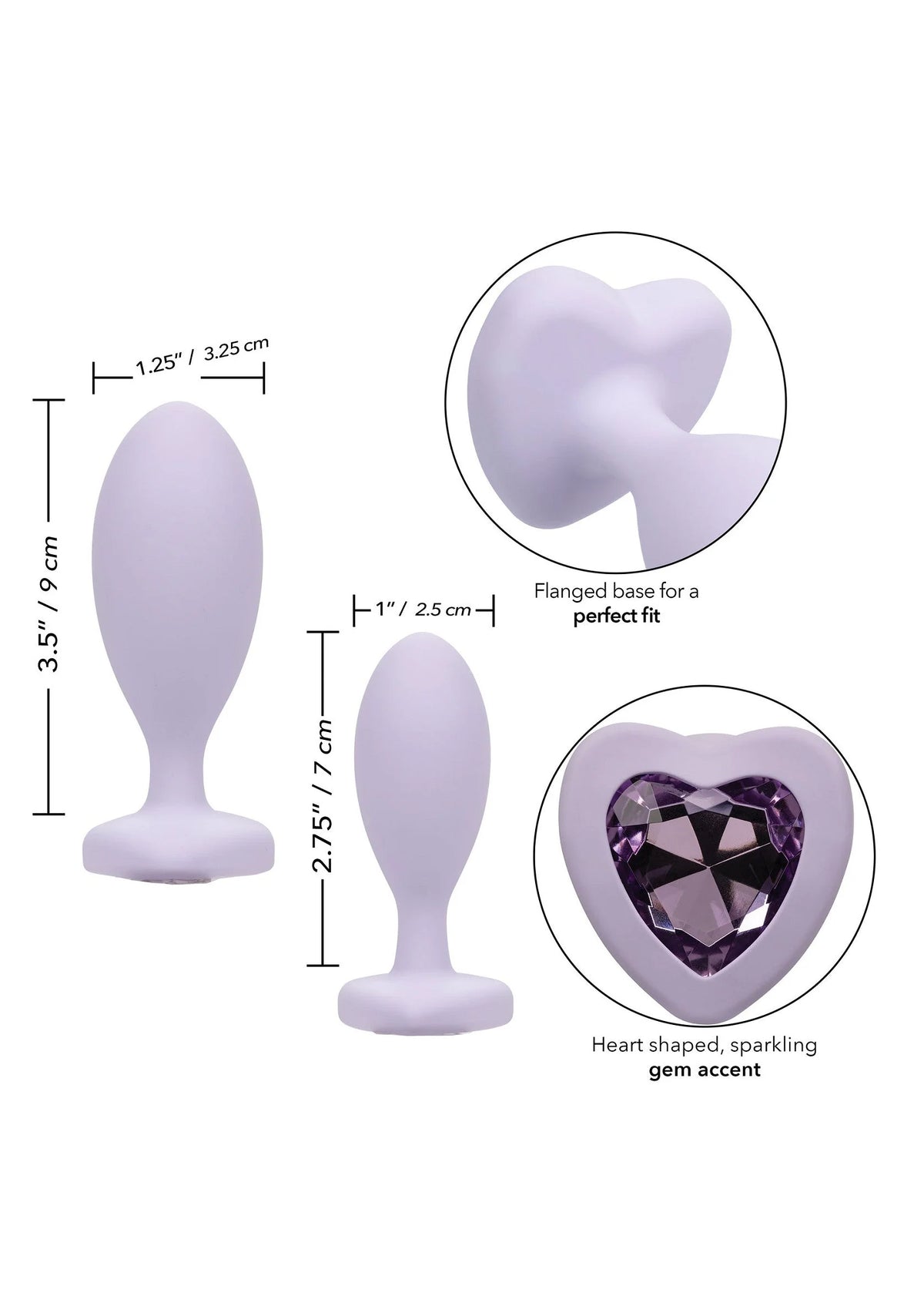 Bestel: First Time Crystal Booty Duo - bij Happytoys.nl, happytoys.be, Happytoys.ae: erotische sex webshop | liever Happy dan Easy ⭐⭐⭐⭐⭐