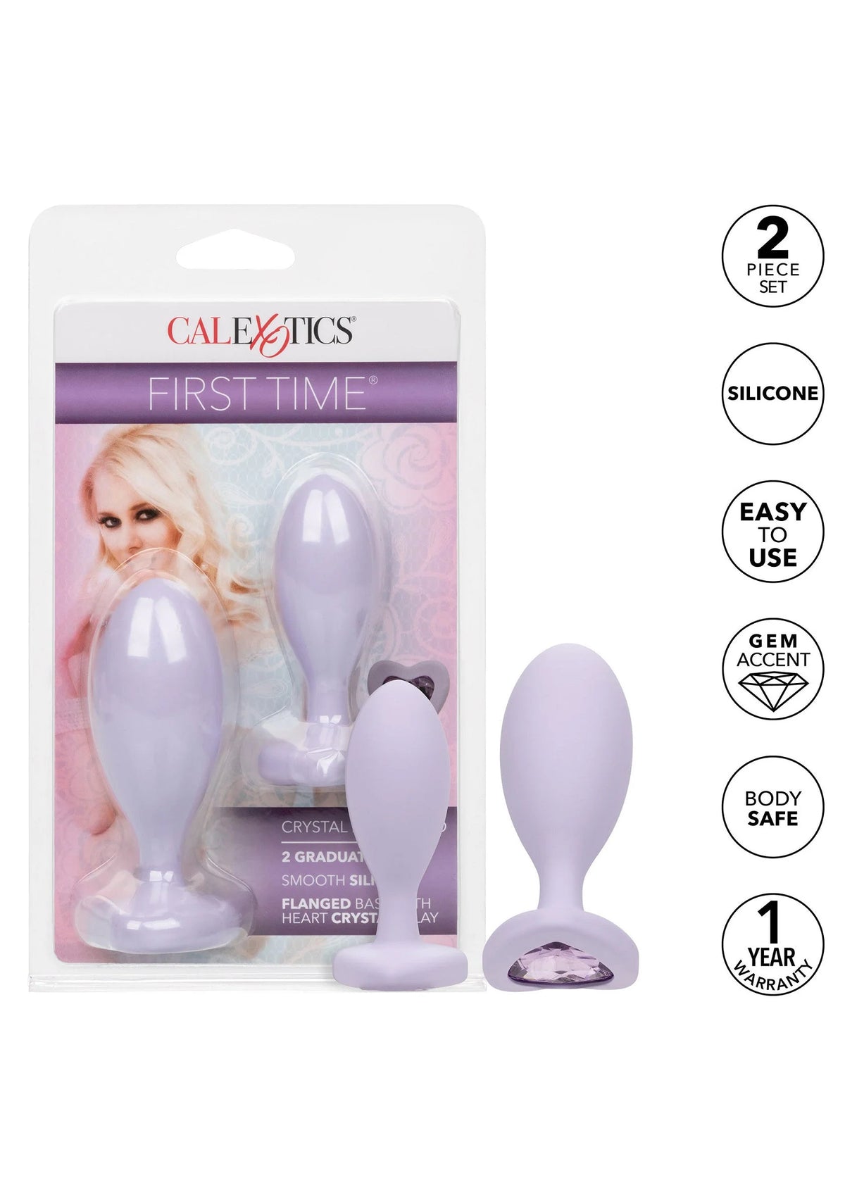 Bestel: First Time Crystal Booty Duo - bij Happytoys.nl, happytoys.be, Happytoys.ae: erotische sex webshop | liever Happy dan Easy ⭐⭐⭐⭐⭐