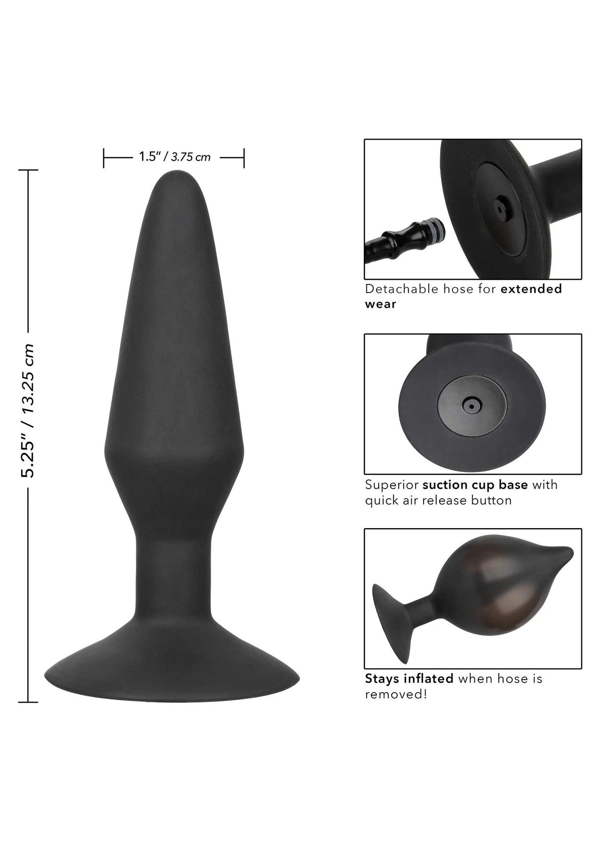 Bestel: Large Silicone Inflatable butPlug by CalExotics - bij Happytoys.nl, happytoys.be, Happytoys.ae: erotische sex webshop | liever Happy dan Easy βββββ