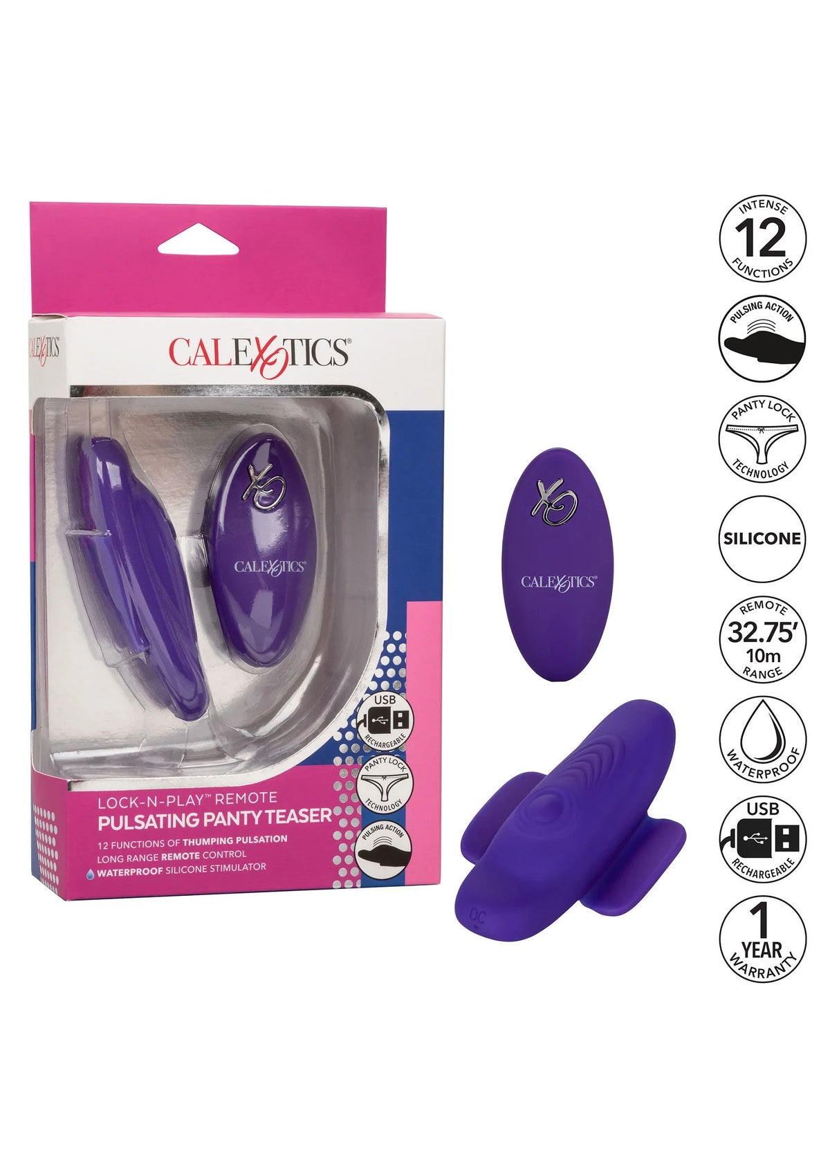 Bestel: Lock - N - Play Remote Pulsating Panty Teaser by CalExotics - bij Happytoys.nl, happytoys.be, Happytoys.ae: erotische sex webshop | liever Happy dan Easy ⭐⭐⭐⭐⭐