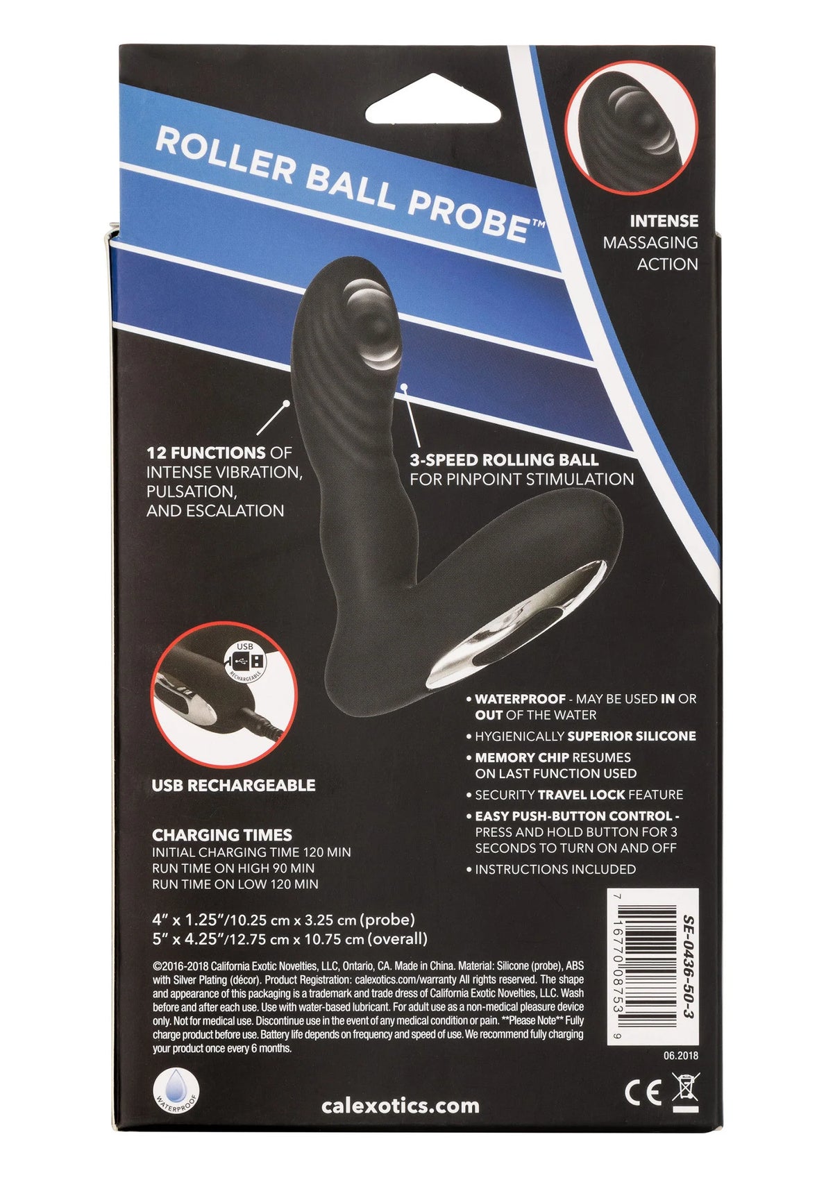 Bestel: Eclipse Roller Ball Probe Anal Vibrator by CalExotics - bij Happytoys.nl, happytoys.be, Happytoys.ae: erotische sex webshop | liever Happy dan Easy ⭐⭐⭐⭐⭐