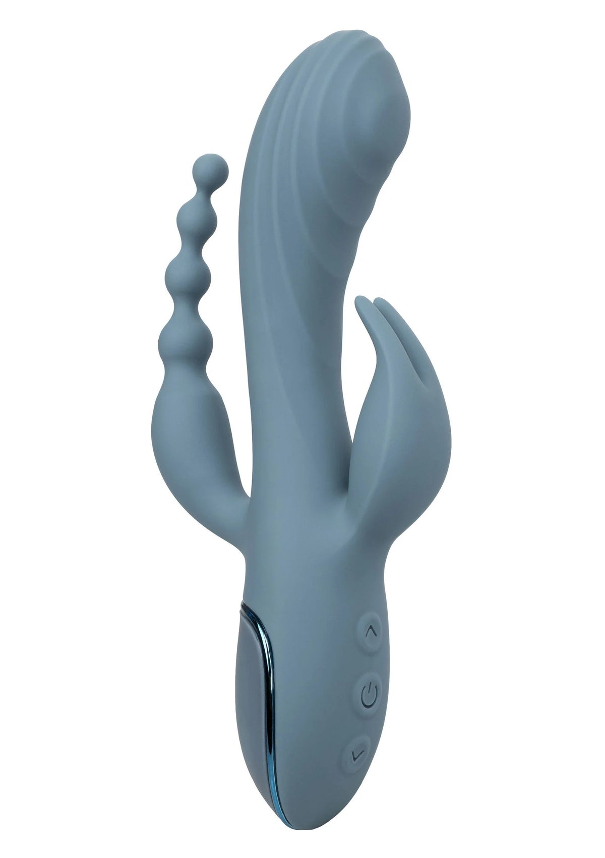 Bestel: Triple Ecstasy triple vibrator by CalExotics - bij Happytoys.nl, happytoys.be, Happytoys.ae: erotische sex webshop | liever Happy dan Easy ⭐⭐⭐⭐⭐ - Default Title - 12281 - GREY