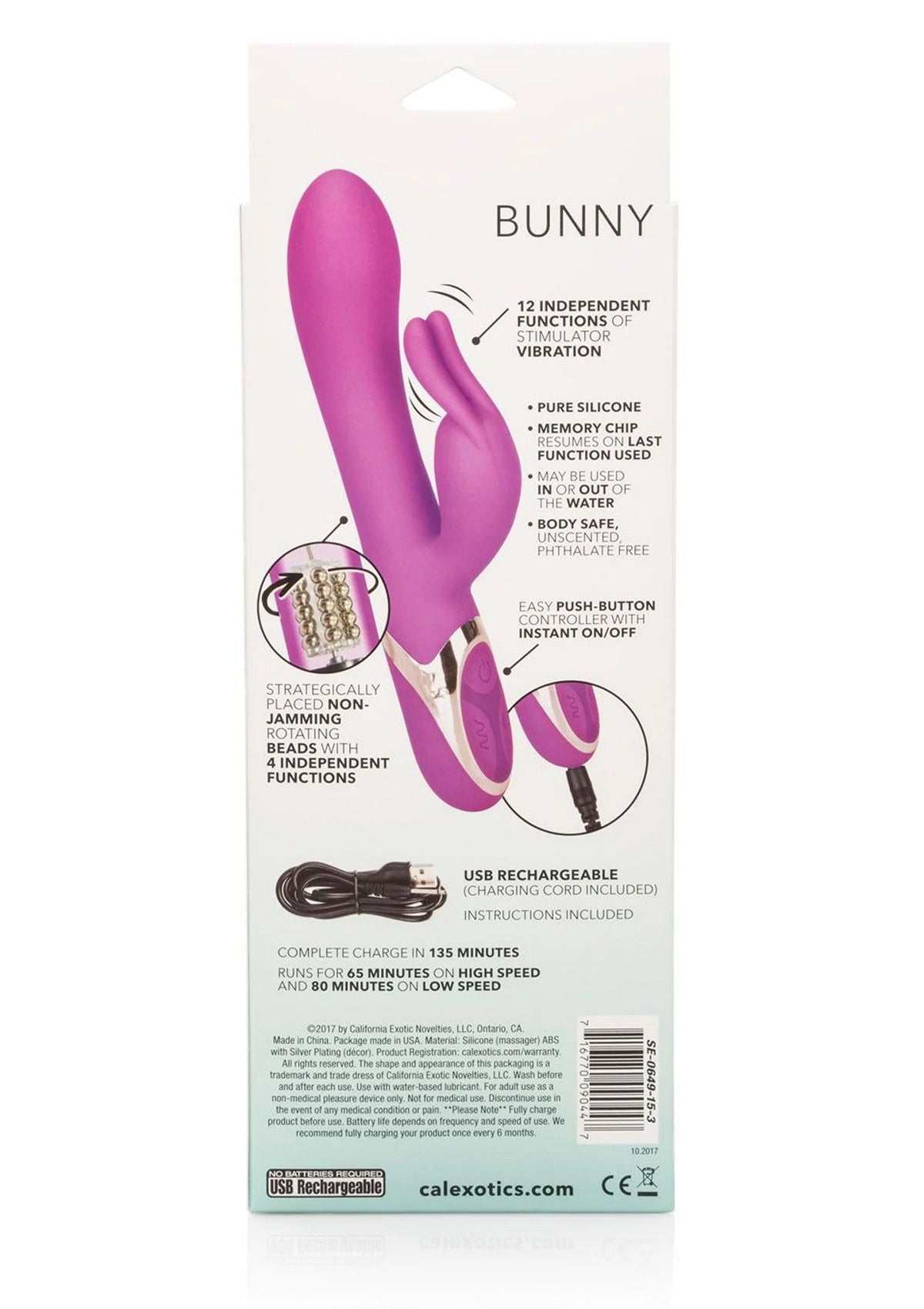Bestel: Enchanted Bunny Vibrator by CalExotics - bij Happytoys.nl, happytoys.be, Happytoys.ae: erotische sex webshop | liever Happy dan Easy βββββ