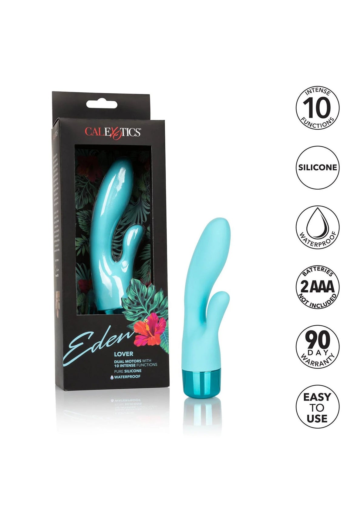 Bestel: Lover double vibrator by CalExotics Eden - bij Happytoys.nl, happytoys.be, Happytoys.ae: erotische sex webshop | liever Happy dan Easy ⭐⭐⭐⭐⭐