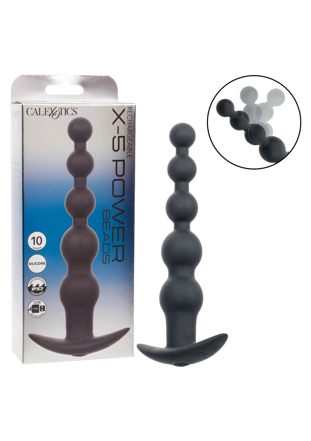 Bestel: Rechargeable X - 5 Power Beads by CalExotics Beads - bij Happytoys: de erotische sex webshop | liever Happy dan Easy ⭐⭐⭐⭐⭐