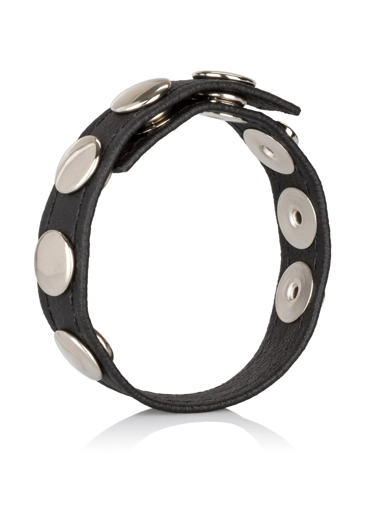 Bestel: Leather Multi - Snap Ring by CalExotics - bij Happytoys.nl, happytoys.be, Happytoys.ae: erotische sex webshop | liever Happy dan Easy βββββ - Default Title - 12690 - BLACK