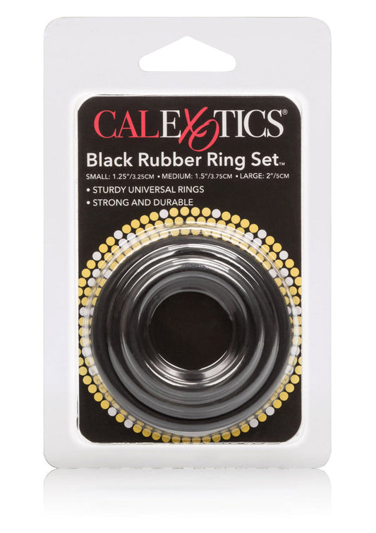 Bestel: Rubber Ring 3 Piece Set by CalExotics Rings - bij Happytoys.nl, happytoys.be, Happytoys.ae: erotische sex webshop | liever Happy dan Easy ⭐⭐⭐⭐⭐