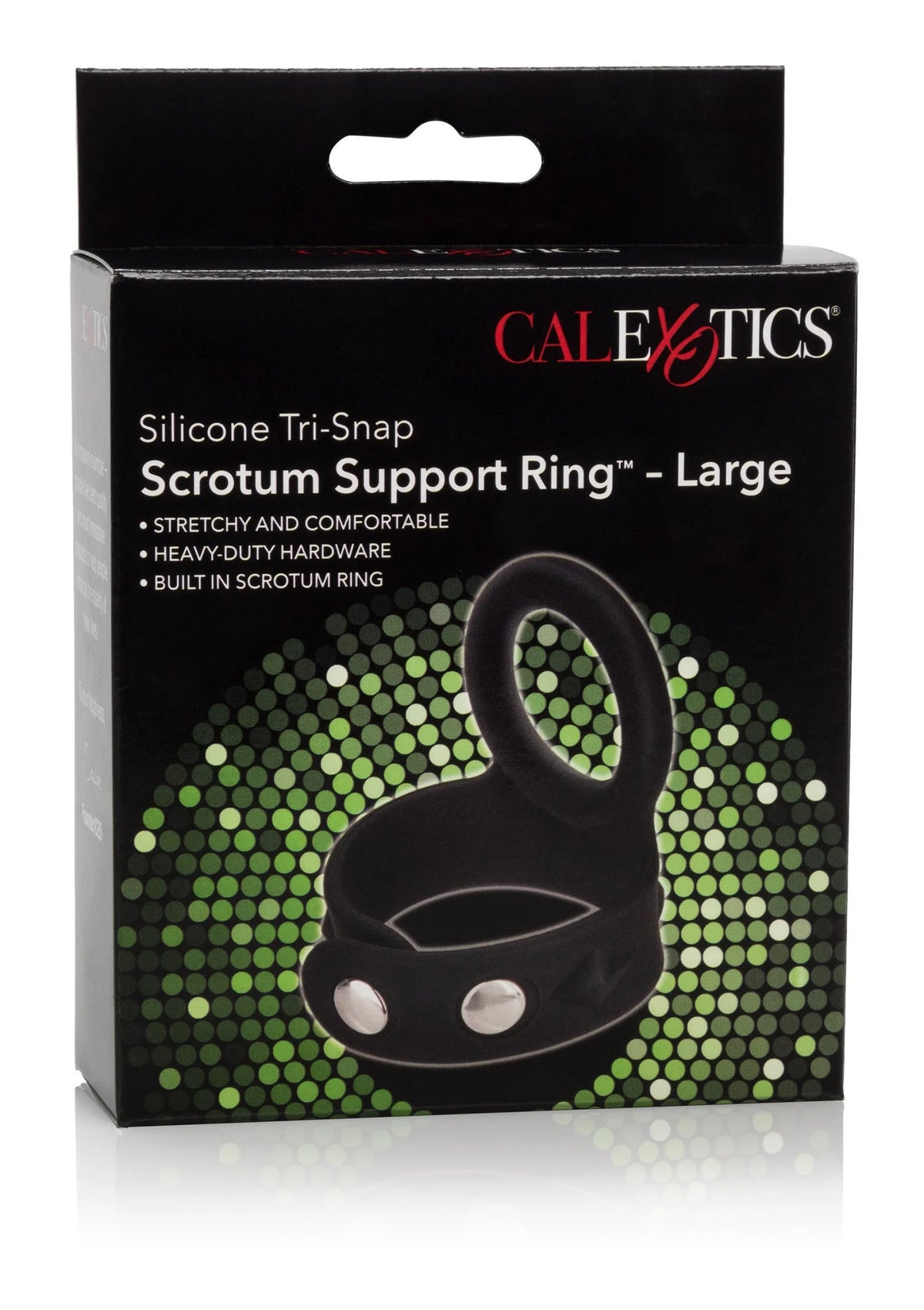 Bestel: CalExotics Silicone Tri - Snap Scrotum Support Ring - Large - bij Happytoys.nl, happytoys.be, Happytoys.ae: erotische sex webshop | liever Happy dan Easy ⭐⭐⭐⭐⭐