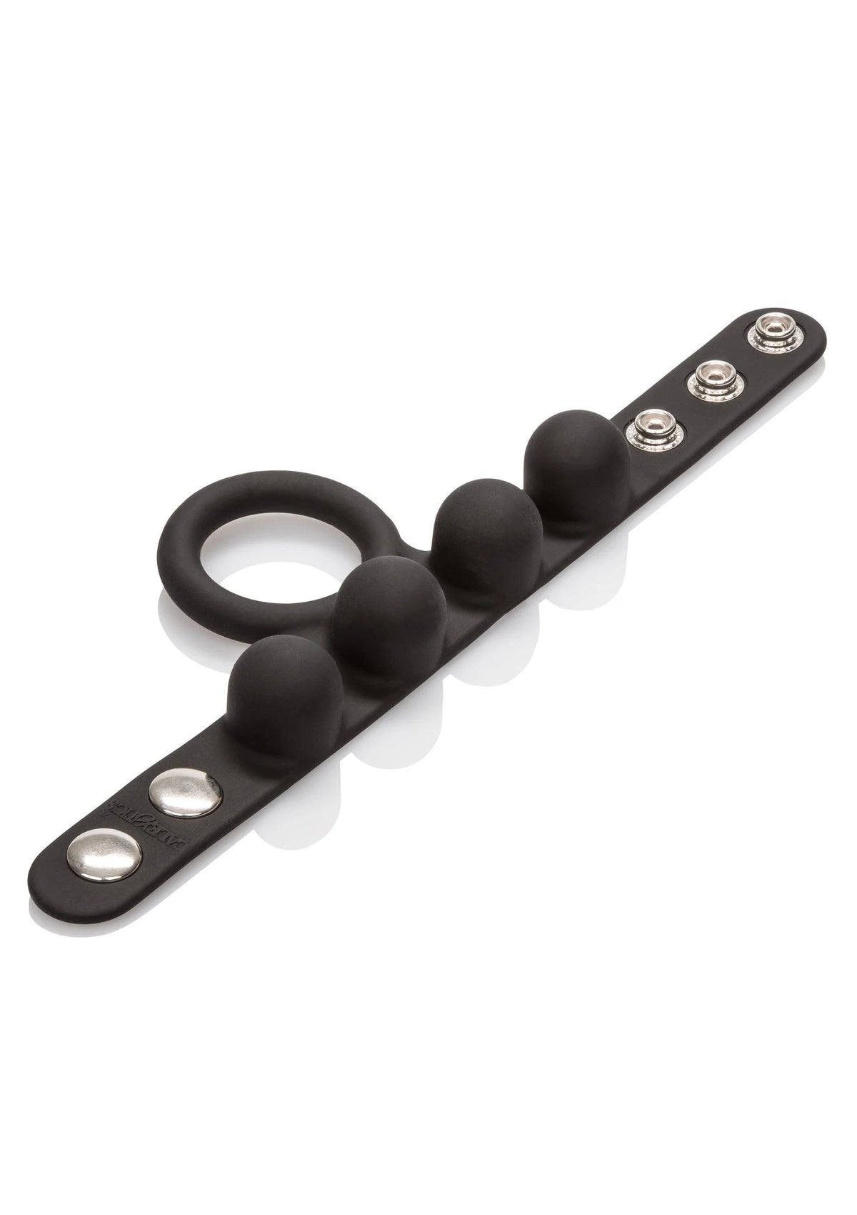 Bestel: Silicone Medium Weighted C - Ring Ball Stretcher by CalExotics - bij Happytoys.nl, happytoys.be, Happytoys.ae: erotische sex webshop | liever Happy dan Easy ⭐⭐⭐⭐⭐