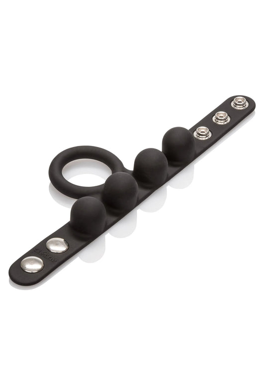 Bestel: Silicone Medium Weighted C - Ring Ball Stretcher by CalExotics - bij Happytoys.nl, happytoys.be, Happytoys.ae: erotische sex webshop | liever Happy dan Easy βββββ