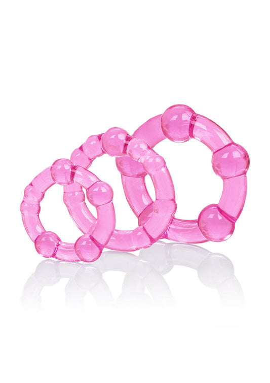 Bestel: Island Rings by CalExotics Rings - bij Happytoys: de erotische sex webshop | liever Happy dan Easy ⭐⭐⭐⭐⭐ - Roze - 12729 - PINK
