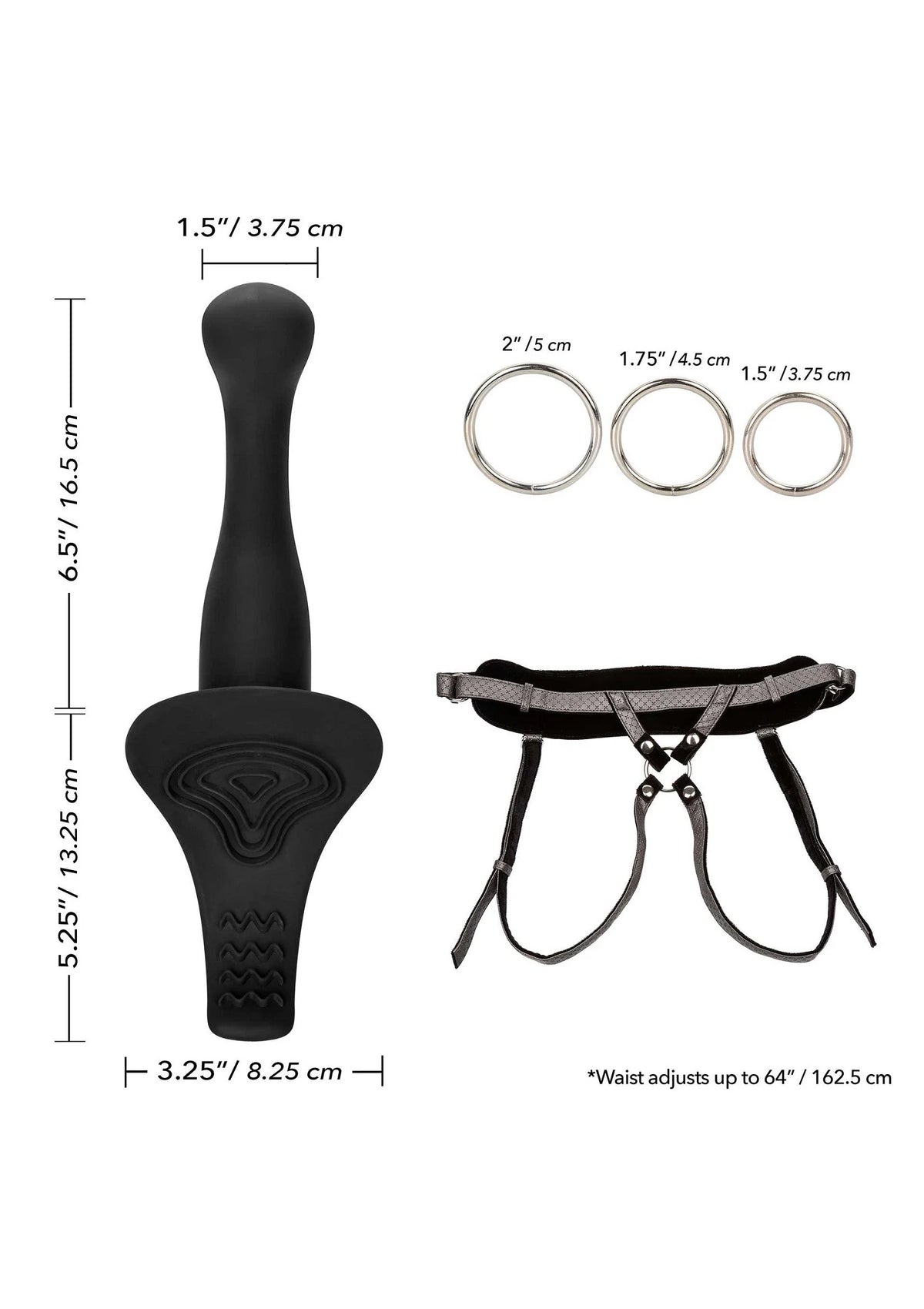 Bestel: Her Royal Harness The Royal Vibrating Pegging Strap On set by CalExotics - bij Happytoys.nl, happytoys.be, Happytoys.ae: erotische sex webshop | liever Happy dan Easy βββββ