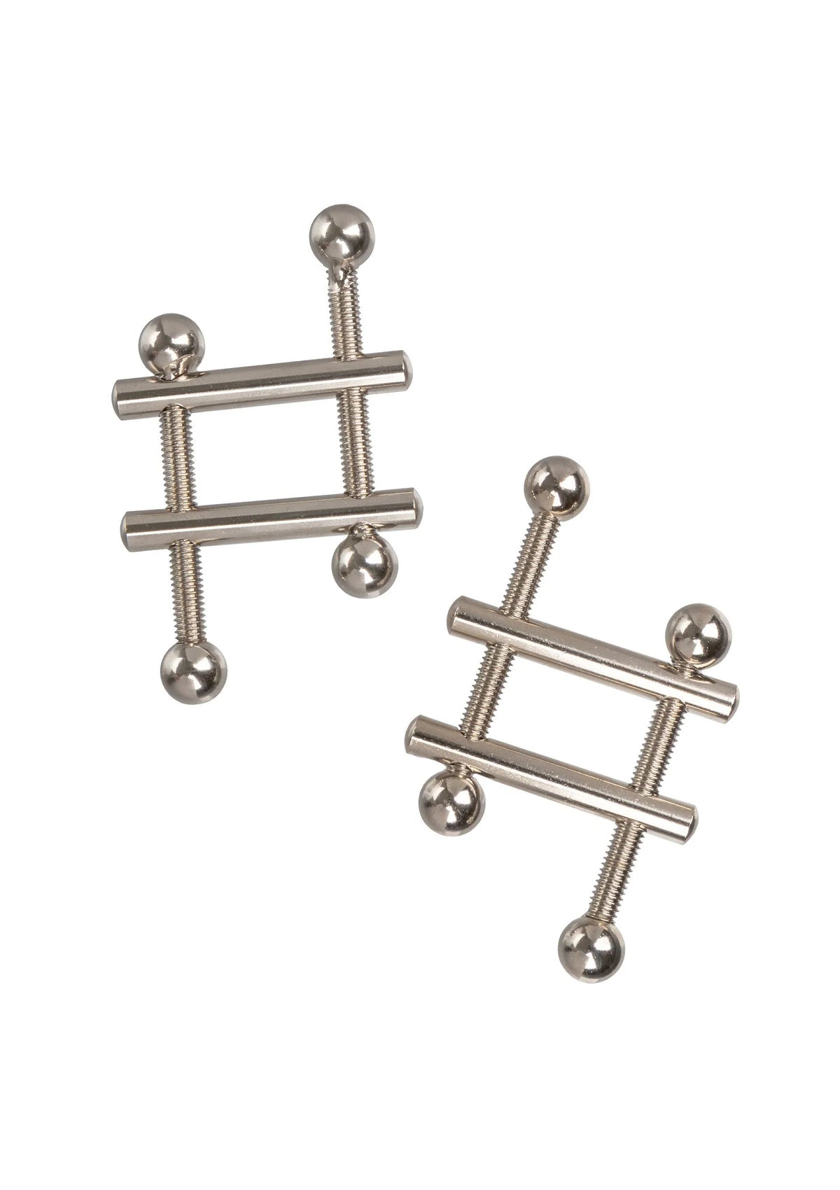 Bestel: Crossbar Nipple Vices by CalExotics - bij Happytoys.nl, happytoys.be, Happytoys.ae: erotische sex webshop | liever Happy dan Easy ⭐⭐⭐⭐⭐ - Default Title - 12915 - SILVER