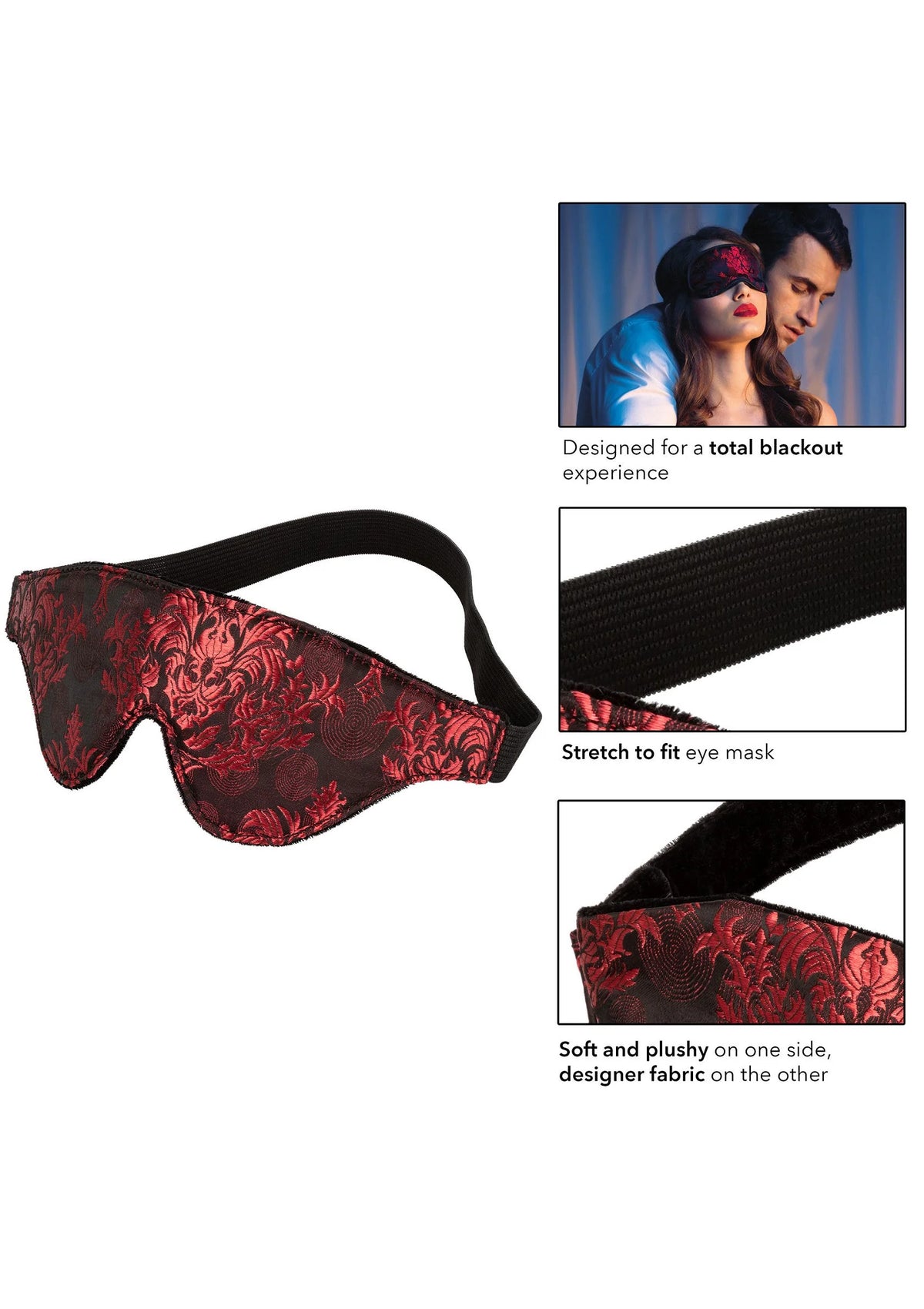 Bestel: Scandal Blackout Eye Mask by CalExotics - bij Happytoys.nl, happytoys.be, Happytoys.ae: erotische sex webshop | liever Happy dan Easy βββββ