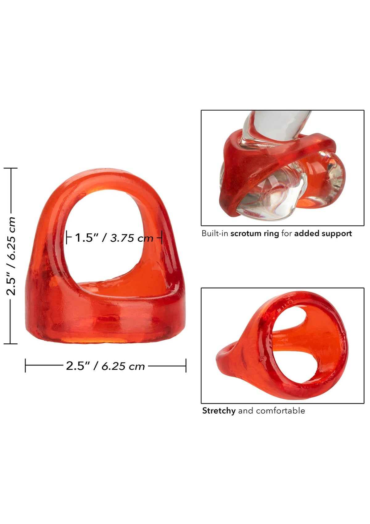 Bestel: COLT XL Snug Tugger Cockring by CalExotics - bij Happytoys.nl, happytoys.be, Happytoys.ae: erotische sex webshop | liever Happy dan Easy βββββ
