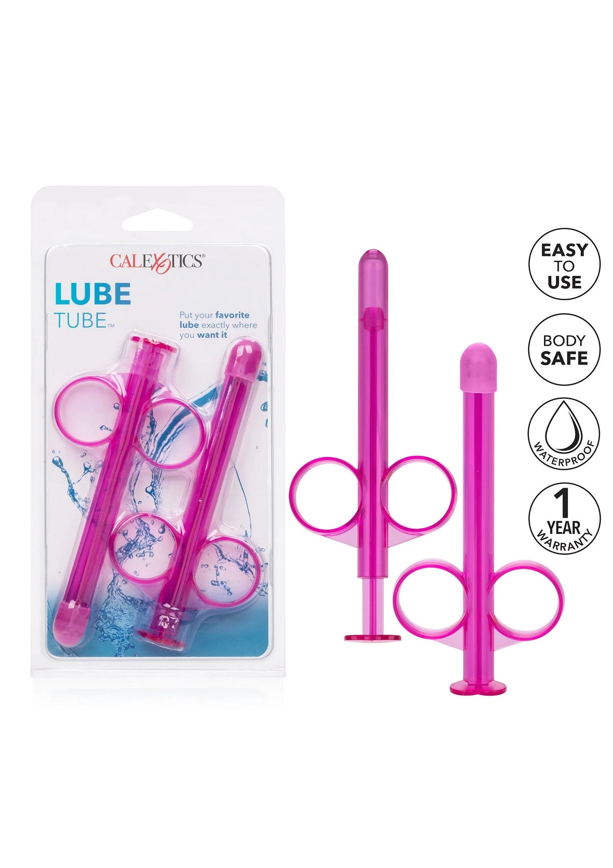 Bestel: Lube Tube 2 pcs by CalExotics Water Systems - bij Happytoys.nl, happytoys.be, Happytoys.ae: erotische sex webshop | liever Happy dan Easy ⭐⭐⭐⭐⭐