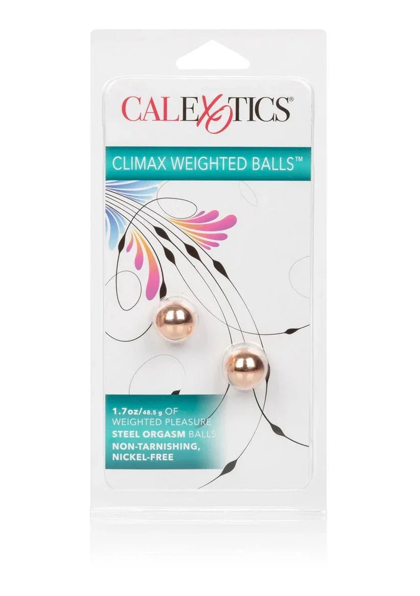 Bestel: Climax Weighted Balls by CalExotics - bij Happytoys.nl, happytoys.be, Happytoys.ae: erotische sex webshop | liever Happy dan Easy ⭐⭐⭐⭐⭐