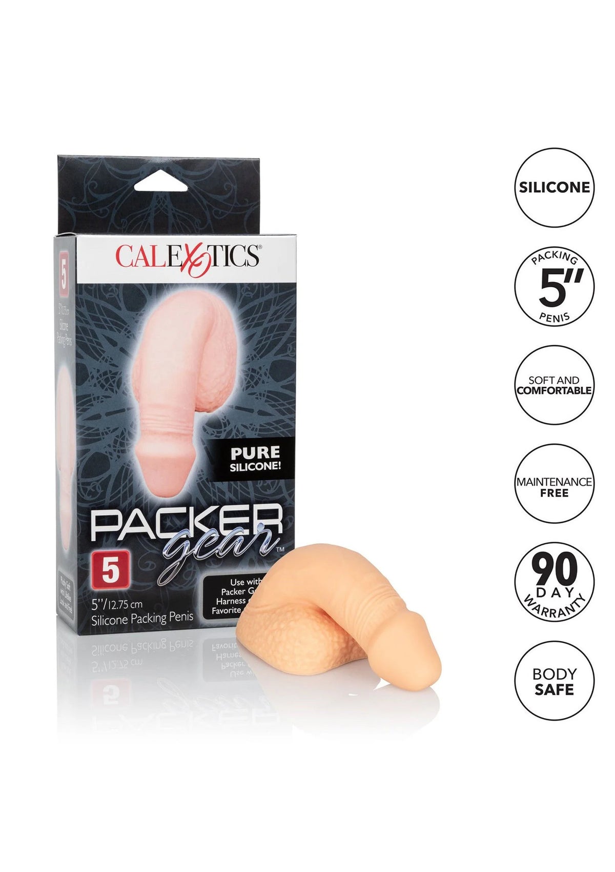 Bestel: 5 inch Silicone Packing Penis by CalExotics - bij Happytoys.nl, happytoys.be, Happytoys.ae: erotische sex webshop | liever Happy dan Easy ⭐⭐⭐⭐⭐