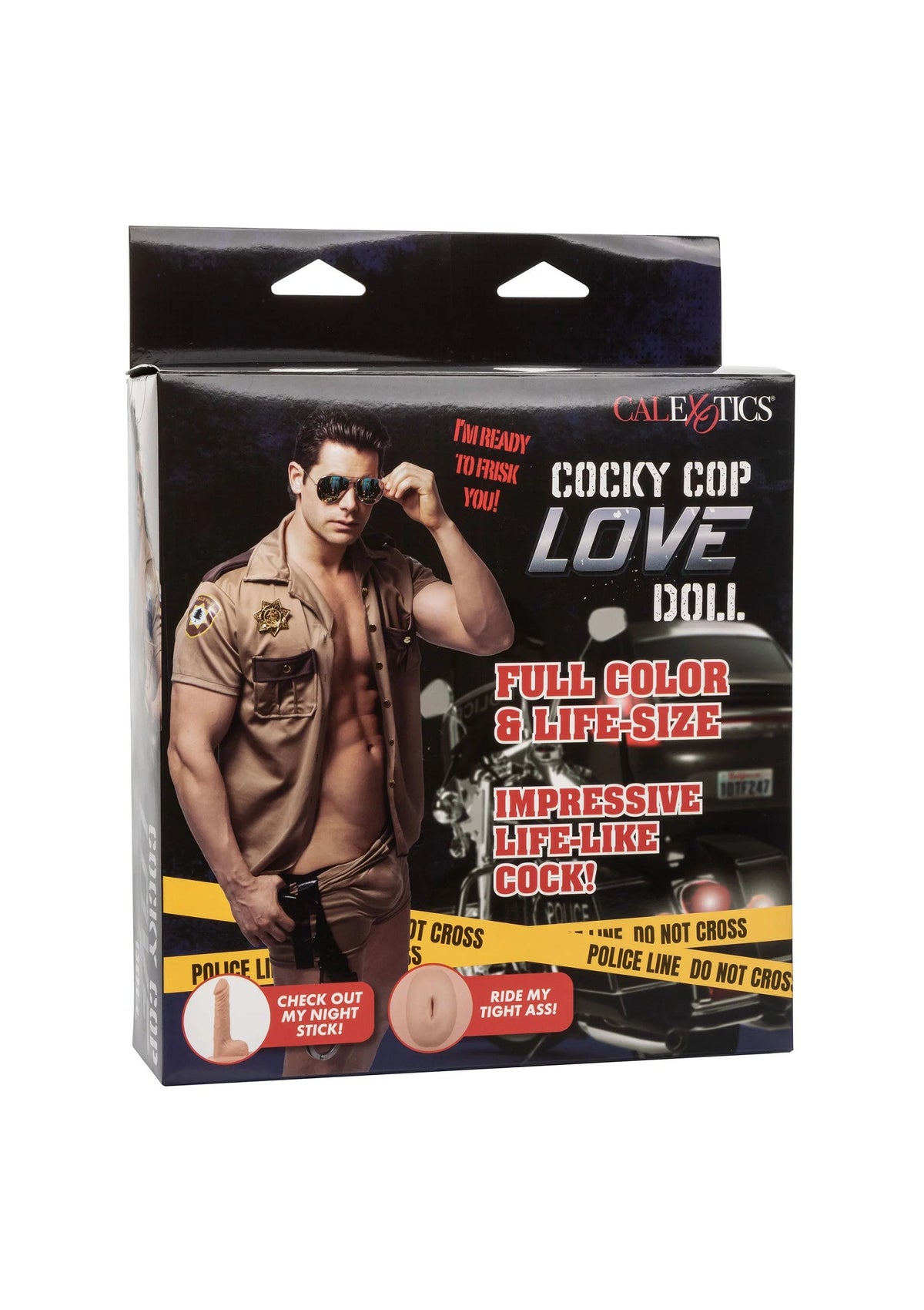 Bestel: Cocky Cop Love Doll Masturbator & Dildo by CalExotics - bij Happytoys: de erotische sex webshop | liever Happy dan Easy ⭐⭐⭐⭐⭐