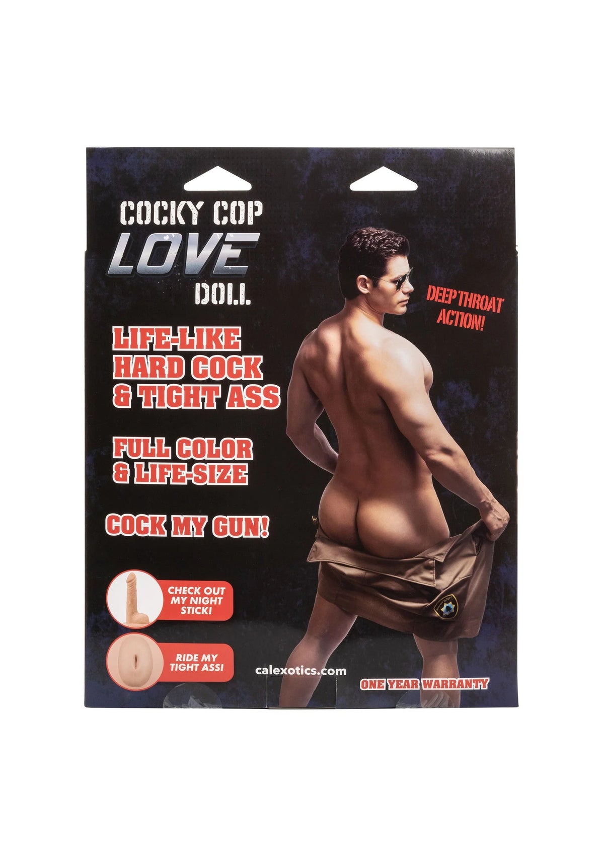 Bestel: Cocky Cop Love Doll Masturbator & Dildo by CalExotics - bij Happytoys.nl, happytoys.be, Happytoys.ae: erotische sex webshop | liever Happy dan Easy βββββ