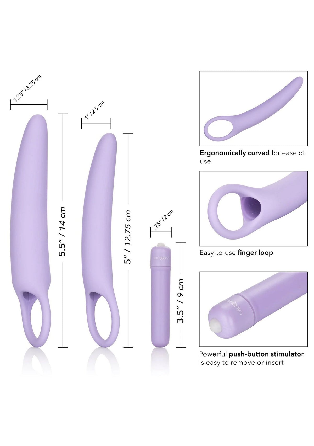 Bestel: Isabelle Set of 2 Dilators - bij Happytoys.nl, happytoys.be, Happytoys.ae: erotische sex webshop | liever Happy dan Easy βββββ